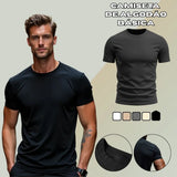 Camiseta Masculina Lisa GuGi Básica Sem Estampa 100% Algodão Macio 30.1 CM01-LISA