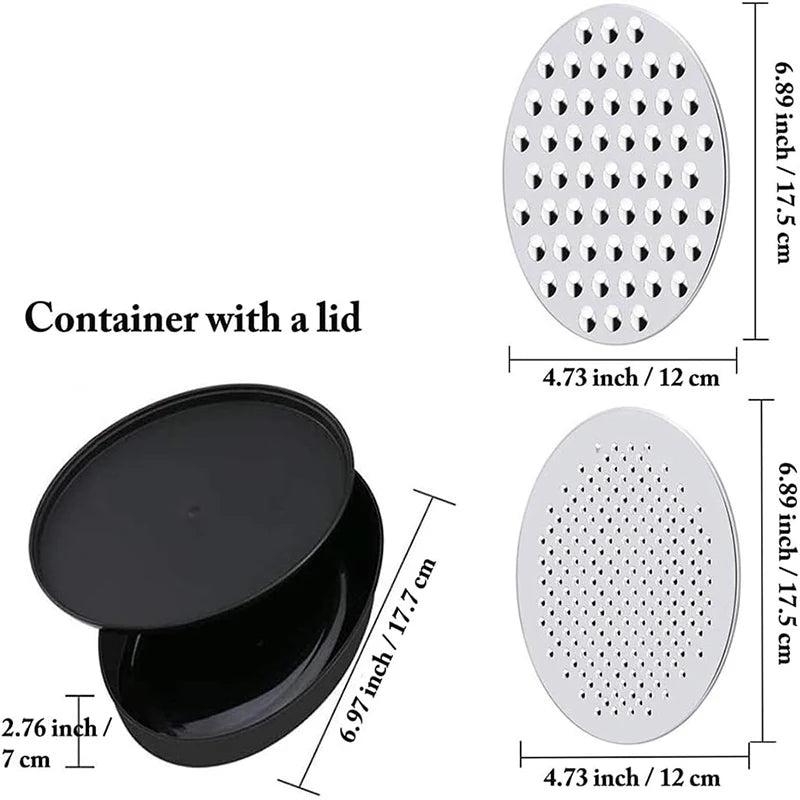 Ralador de Queijo Duplo Face com Recipiente