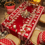 Toalha de mesa impermeável festiva, toalha de mesa à prova d'água festiva, toalhas de mesa impermeáveis para mesas retangulares