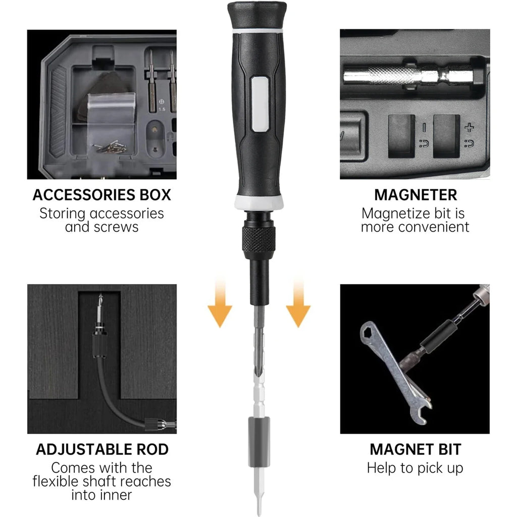 Kit Chave de Fenda de Precisão Multiuso (25 a 152 peças)