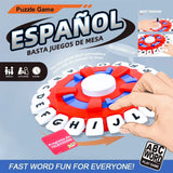 Espanhol basta jogo rápido-paced família reunião carta brinquedos para adultos crianças letras aprendizagem lengua espanhol juegos de mesas