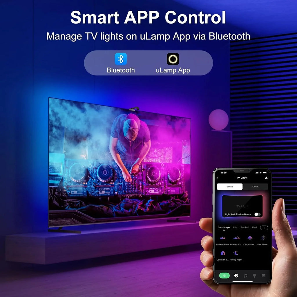 Fita LED RGB Sincronizada com Música e App