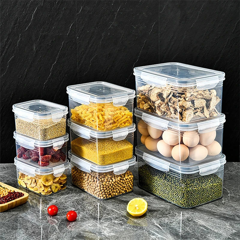 Conjunto de Potes Organizadores para Geladeira com Filtro (3 Peças)