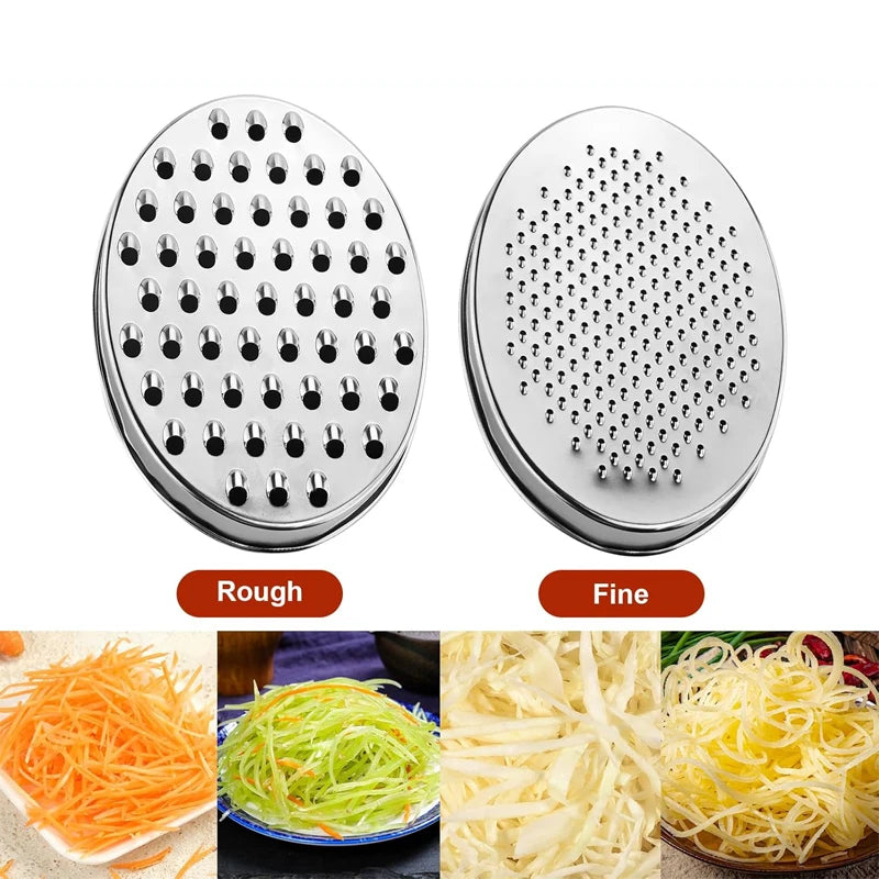 Ralador de Queijo Duplo Face com Recipiente