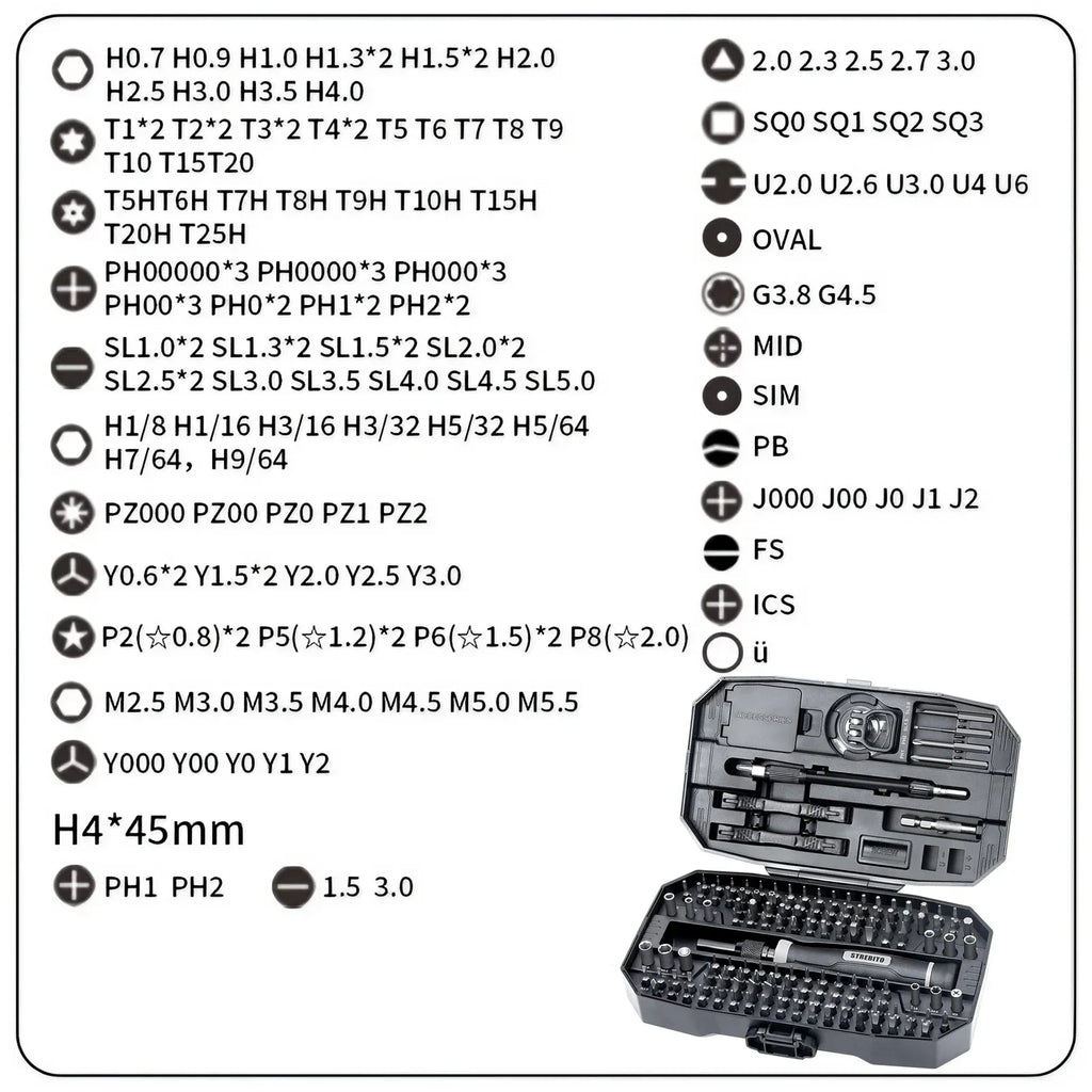 Kit Chave de Fenda de Precisão Multiuso (25 a 152 peças)