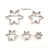 Molde de biscoito de floco de neve de natal, 3/5 peças, aço inoxidável, ferramenta de cozimento de cozinha, homem de gengibre, árvore de natal, molde de chocolate e doces co