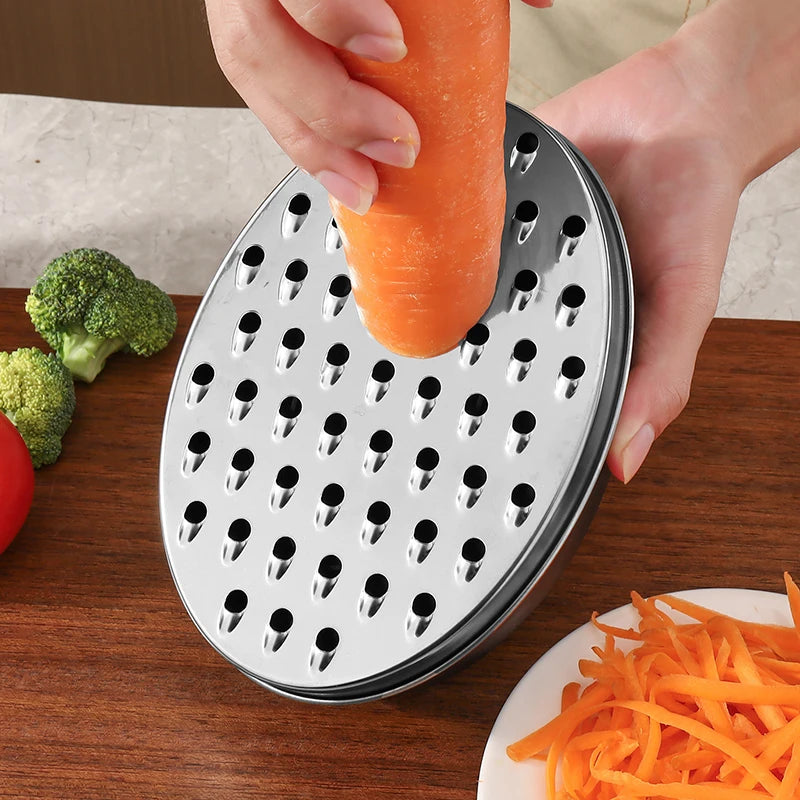 Ralador de Queijo Duplo Face com Recipiente