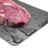 Bandeja de descongelamento de alumínio de tamanho grande para carne congelada com placa de descongelamento super rápida, placa de descongelamento natural rápida e mágica