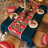 Toalha de mesa impermeável festiva, toalha de mesa à prova d'água festiva, toalhas de mesa impermeáveis para mesas retangulares