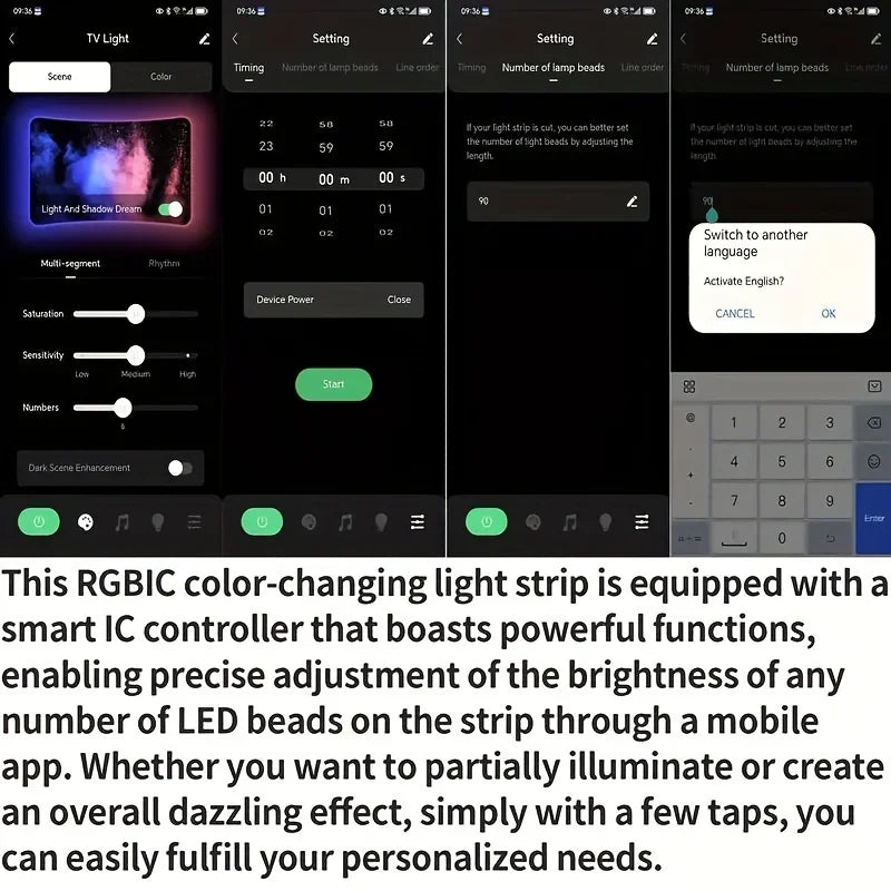 Fita LED RGB Sincronizada com Música e App
