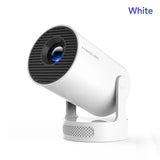 Projetor Magcúbico Android 11 4K 1280*720P HY300 Pro + Wifi Duplo 290ANSI 180 ° Projetor portátil externo flexível para cinema BT5.0