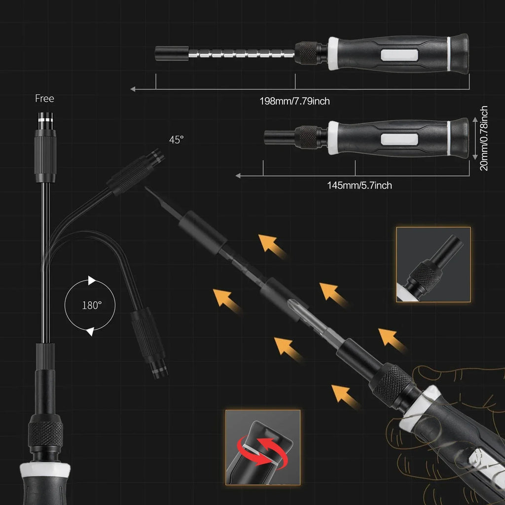 Kit Chave de Fenda de Precisão Multiuso (25 a 152 peças)