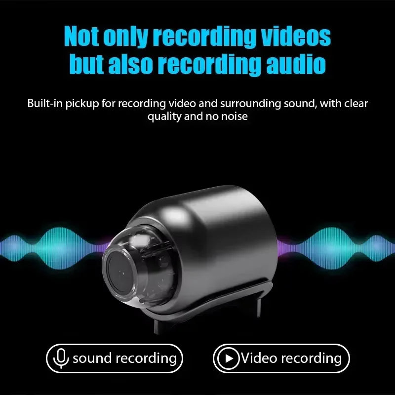 Mini câmera x5 sem fio 1080p vigilância segurança vídeo cam visão noturna detecção de movimento filmadora mini cam monitor casa inteligente