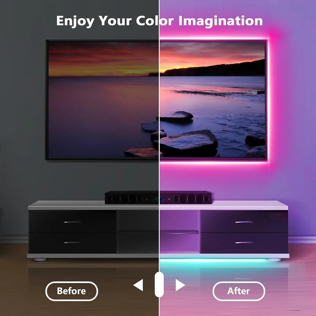 Fita LED RGB Sincronizada com Música e App