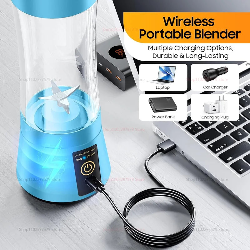 Mini Liquidificador Elétrico Portátil USB (380ml)