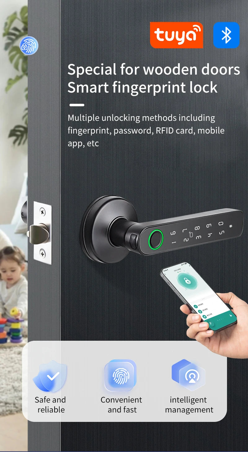 Fechadura Digital Inteligente com Bluetooth e Impressão Digital
