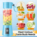 380ml portátil espremedor elétrico smoothie liquidificador usb recarregável processador de alimentos mini misturador frutas para viagens cozinha treino