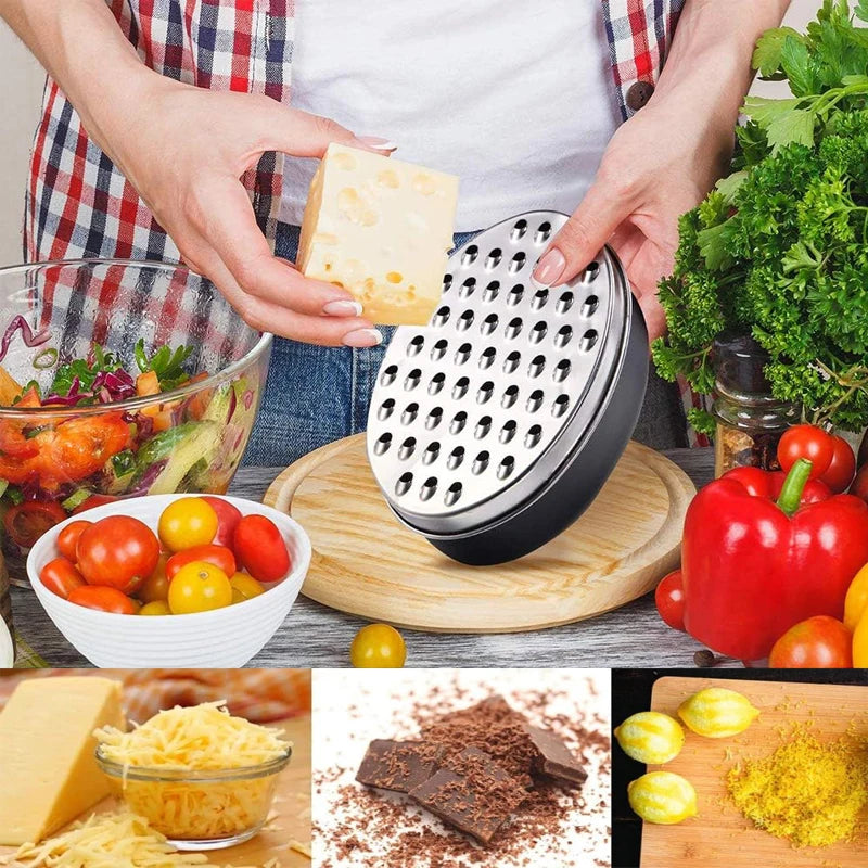 Ralador de Queijo Duplo Face com Recipiente