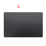 Bandeja de descongelamento de alumínio de tamanho grande para carne congelada com placa de descongelamento super rápida, placa de descongelamento natural rápida e mágica