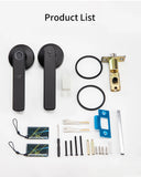 Q50 tuya bluetooth inteligente impressão digital maçaneta da porta fechadura senha eletrônica/cartão rfid/chaves/app desbloqueio remoto bloqueio do hotel à prova de chuva