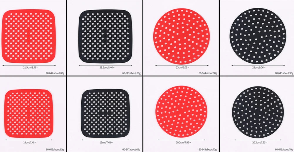 Forma de Silicone Antiaderente para Air Fryer