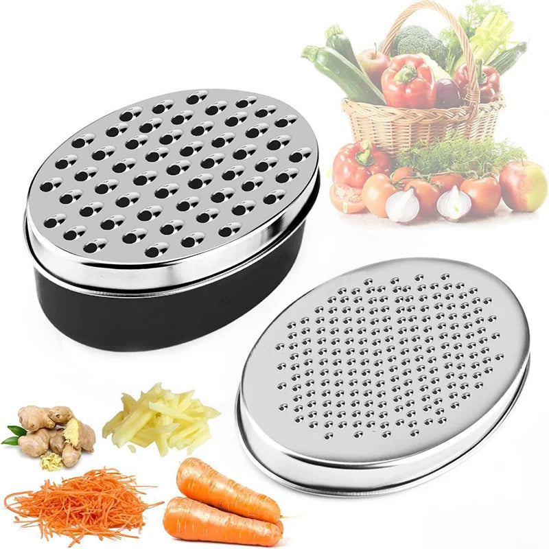 Ralador de Queijo Duplo Face com Recipiente