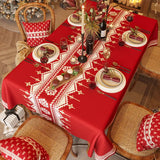 Toalha de mesa impermeável festiva, toalha de mesa à prova d'água festiva, toalhas de mesa impermeáveis para mesas retangulares