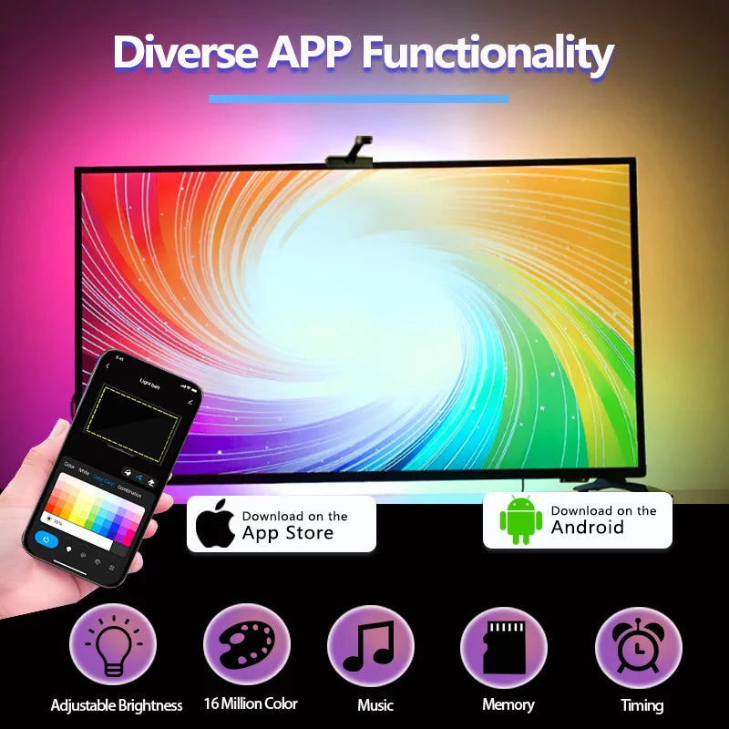 Fita LED RGB Sincronizada com Música e App