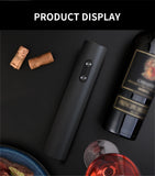 Conjunto Abridor de Vinho Elétrico, Saca-rolhas com Aerador, Pourer Automático e Cortador De Folha, Cozinha Bar, Presentes Do Partido