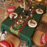 Toalha de mesa impermeável festiva, toalha de mesa à prova d'água festiva, toalhas de mesa impermeáveis para mesas retangulares