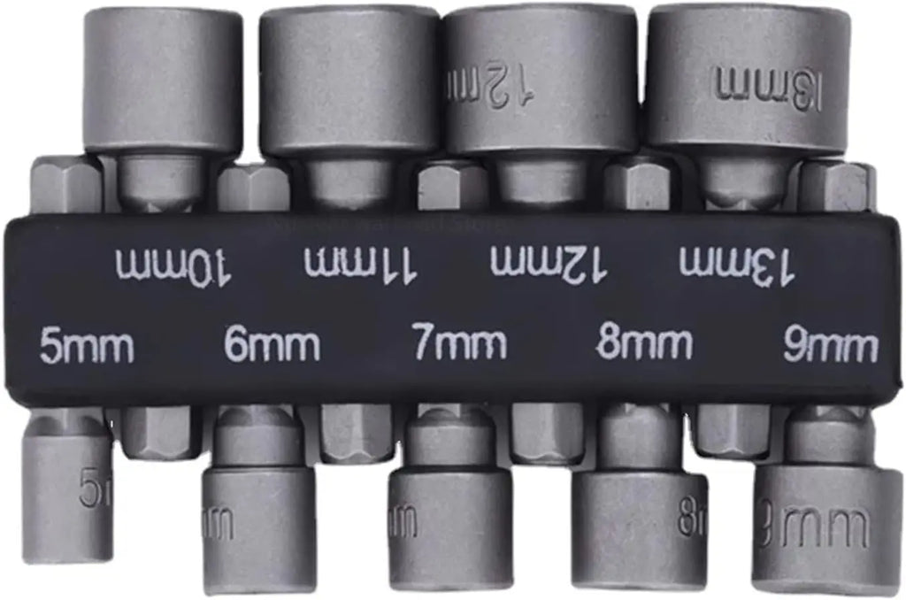 Kit de Soquetes Hexagonais 9 Peças (5mm-13mm)