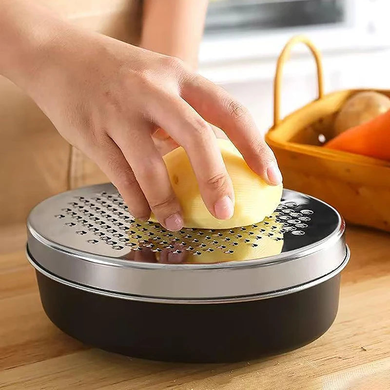 Ralador de Queijo Duplo Face com Recipiente