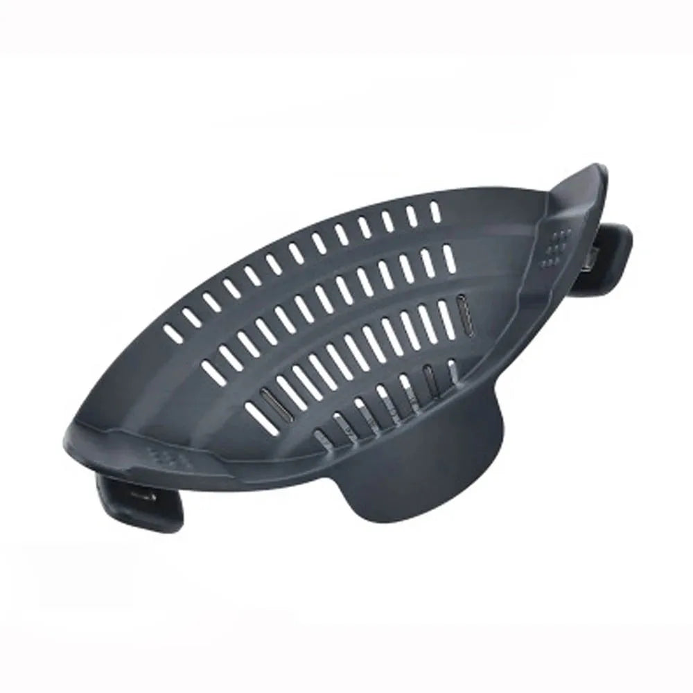 Coador de Silicone com Clipe para Panelas