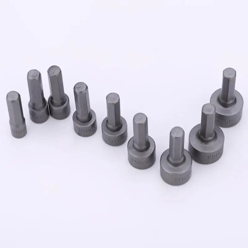 Kit de Soquetes Hexagonais 9 Peças (5mm-13mm)