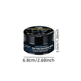 Agente de reparo de plástico de carro cristalina - agente de revestimento de cera de renovação de interior e painel de carro cera de polimento de carro